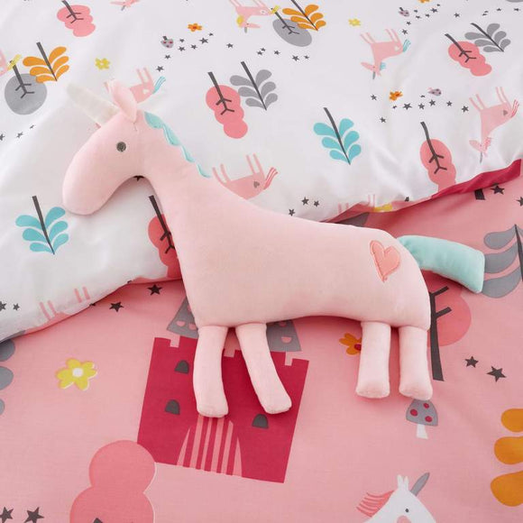 Cuddly Cushion Unicornland Cot Bed Bedding Toddler