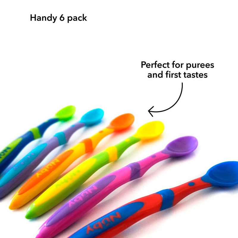 Nuby Weaning Spoons X6 Feeding