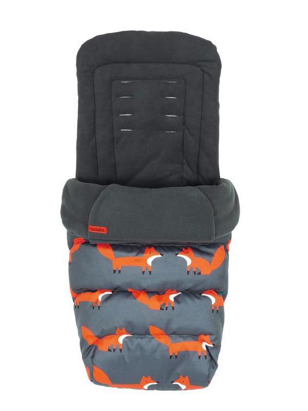 Footmuff Charcoal Mister Fox Pram Accessories