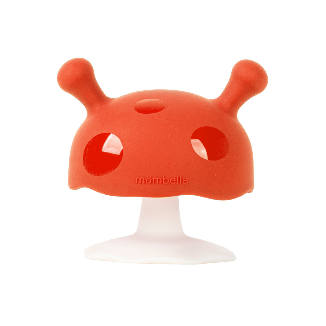 Mombella Mimi Mushroom Teether 0-6 Months - 7 Colours Orange Pacifiers & Teethers