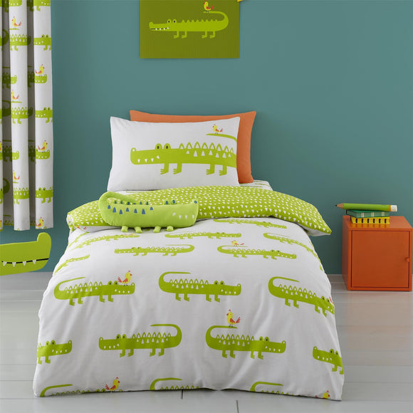 Duvet Cover Set For Cotbed Crocodile Smiles Cot Bed Bedding Toddler