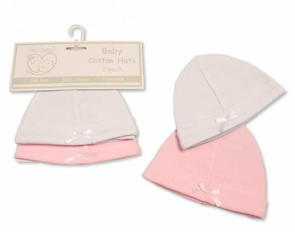 Girls Hats With Bow - 2-Pack Clothing
