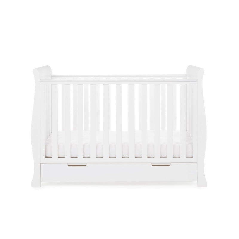 Obaby Stamford Mini Sleigh Cot Bed - White