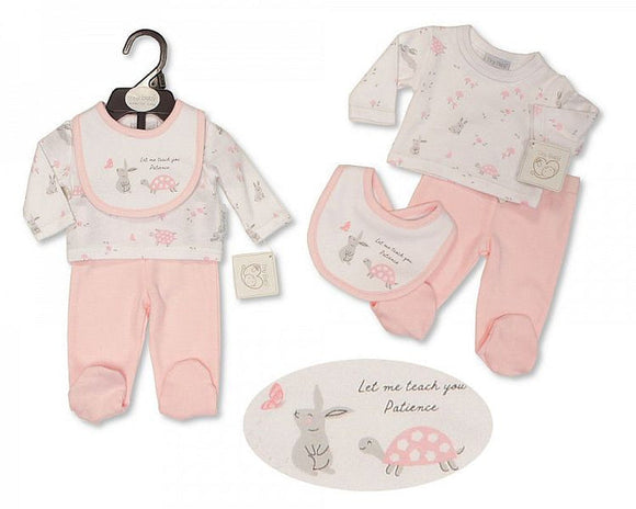 Premature Baby Girls 3 Pcs Set - Patience Clothing