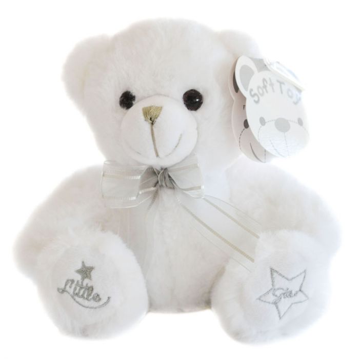 Soft Touch 15Cm Teddy Bear Little Star White