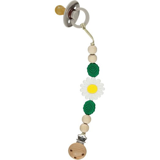 Daisy Dummy Clip - White Feeding